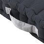 Voir la diapositive 3 : STOF Coussin de sol 45x45x10cm gris anthracite 100% coton
