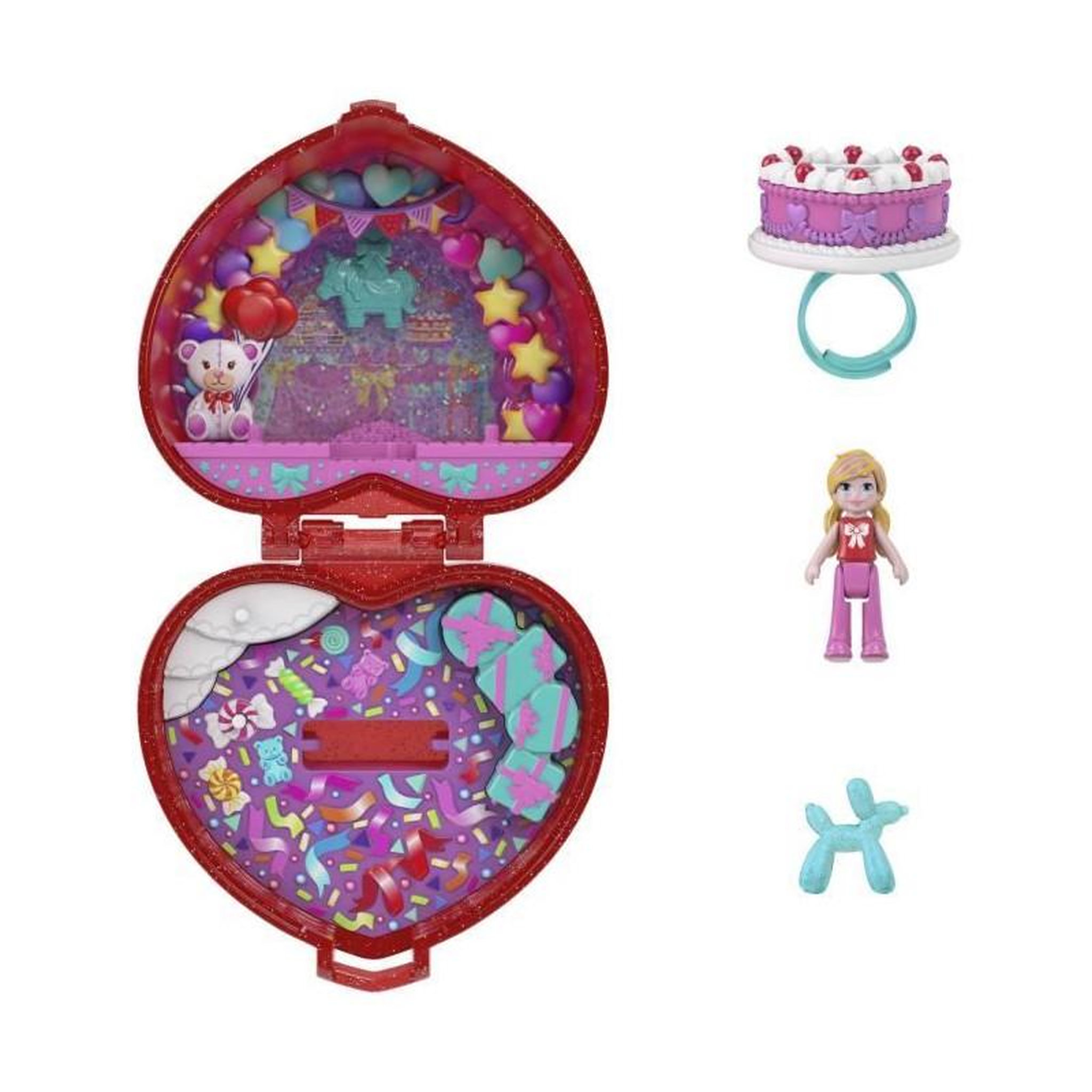 Voir la diapositive 2 : POLLY POCKET Polly Pocket - Coffret Boîte a Bijoux - 80eme anniversaire de Mattel - Polly Pocket - JGK21