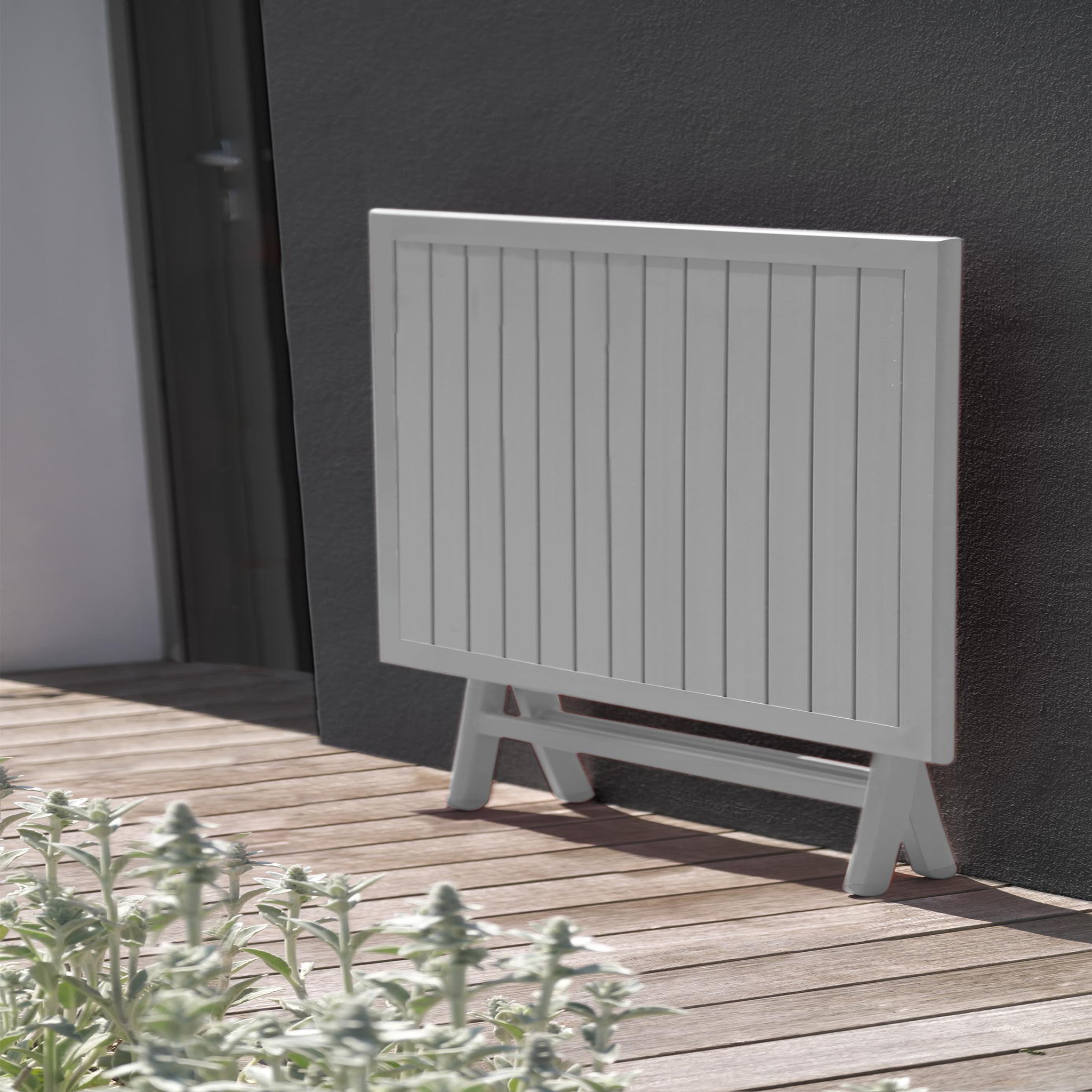 Voir la diapositive 3 : DCB GARDEN Table de jardin carrée pliante en aluminium (2 places)