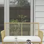 OUTSUNNY Salon de jardin 4 places 4 pièces style colonial table basse coussins inclus résine tressée filée aspect rotin beige