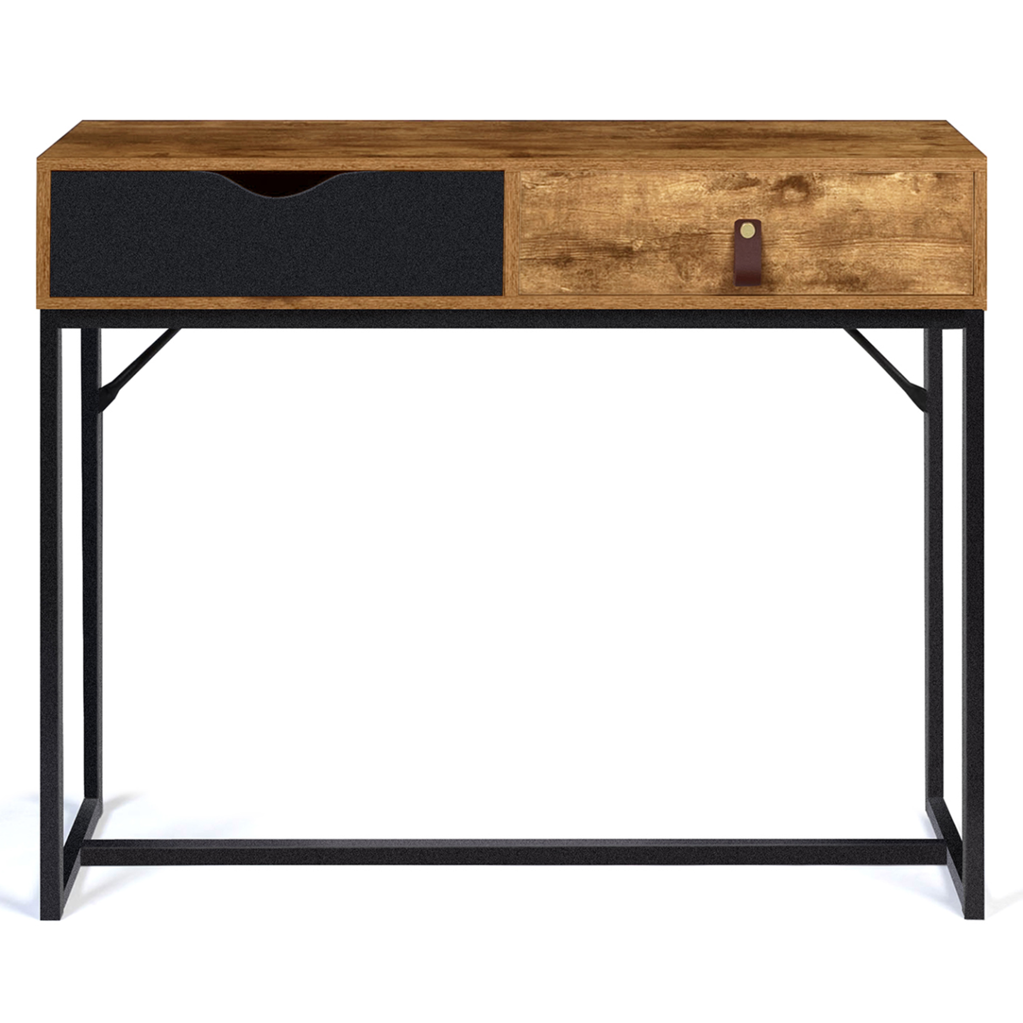Voir la diapositive 6 : ID MARKET Console 2 tiroirs chicago design industriel