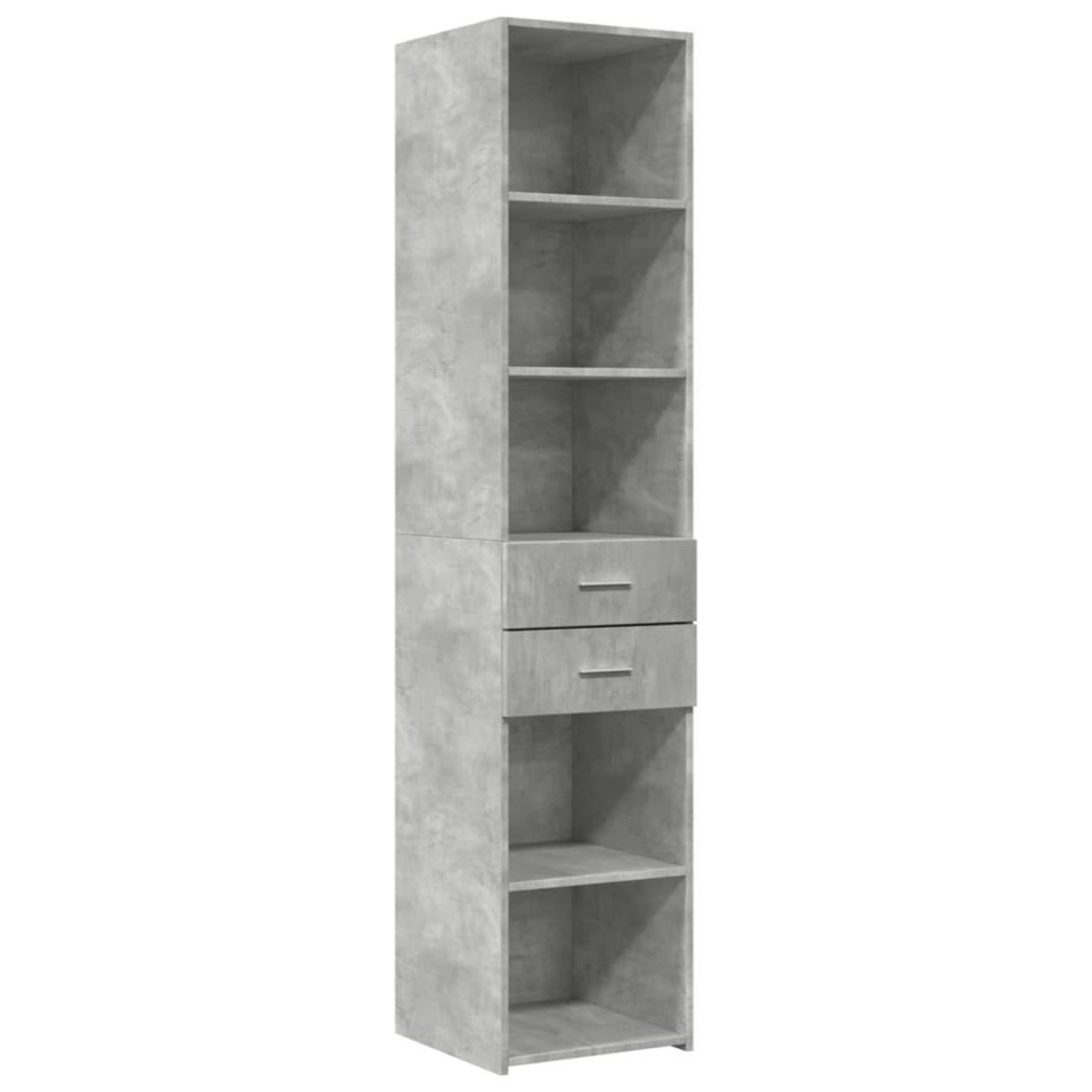 VIDAXL Buffet haut gris beton 40x42,5x185 cm bois d'ingenierie