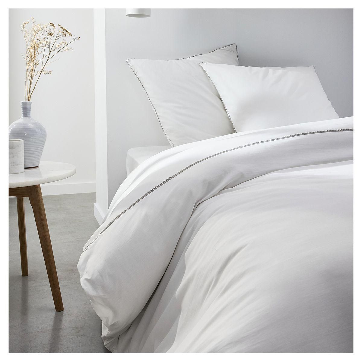 TODAY Drap Housse uni en Percale de coton 