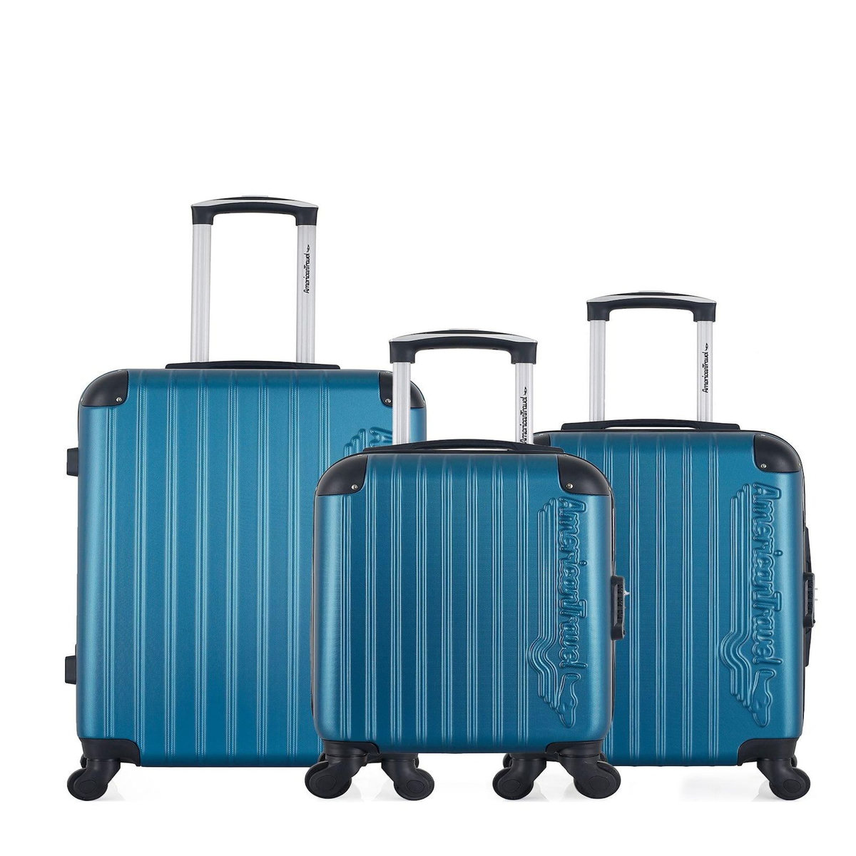 AMERICAN TRAVEL AMERICAN TRAVEL - Lot de 3 - Valise weekend, valise cabine et valise cabine XXS BUDAPEST