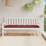 Voir la diapositive 3 : VIDAXL Coussin de banc de jardin rouge bordeaux melange tissu