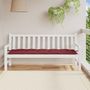 Voir la diapositive 3 : VIDAXL Coussin de banc de jardin rouge bordeaux melange tissu