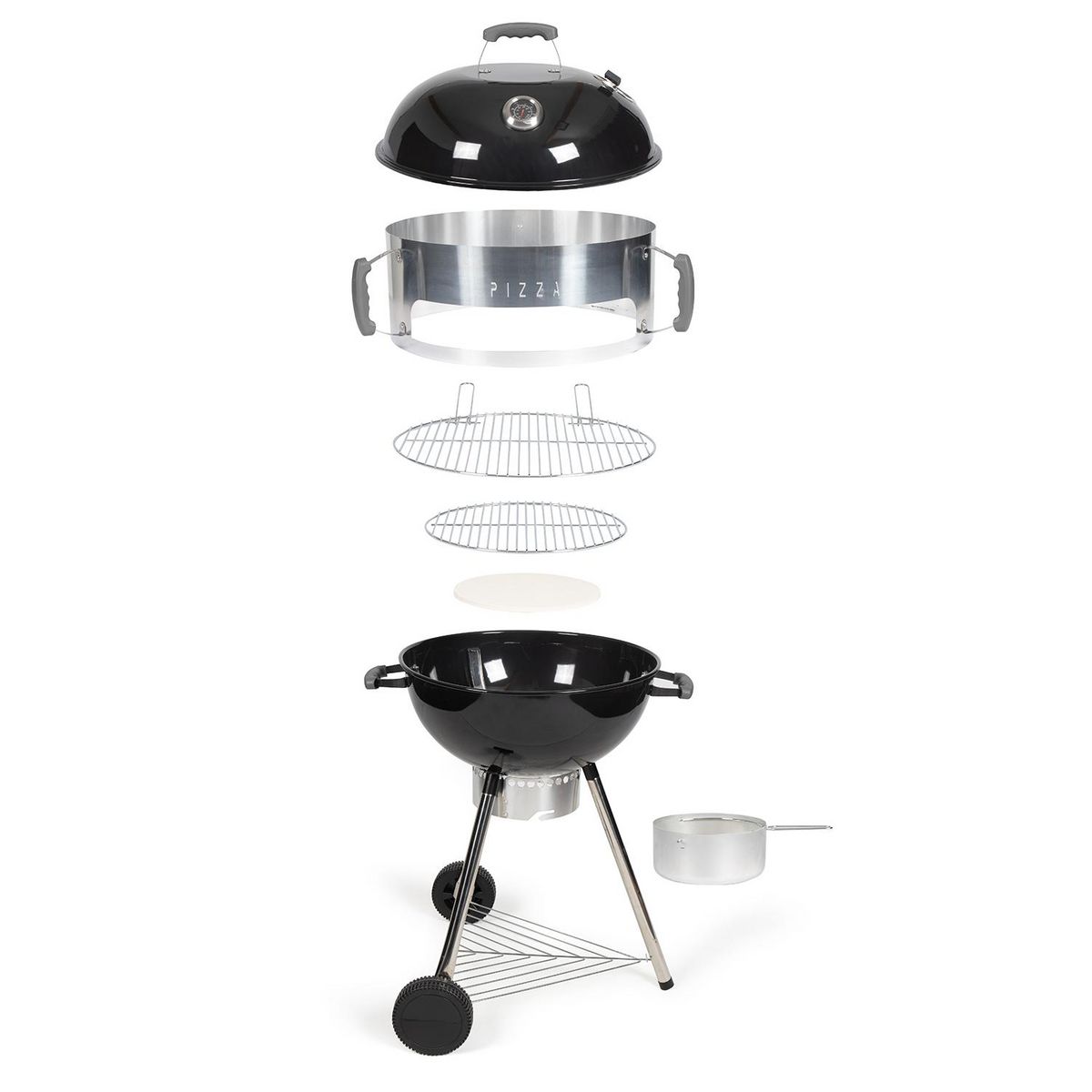 LIVOO Barbecue four à pizza 54cm noir - doc271