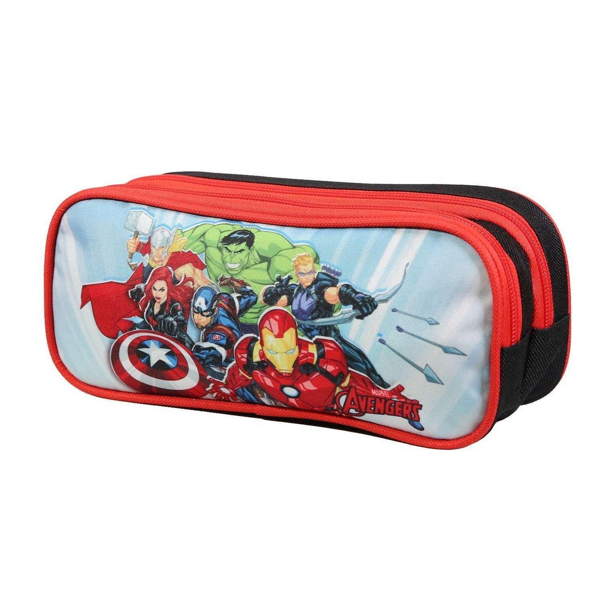 Bagtrotter BAGTROTTER Trousse scolaire 2 compartiments Marvel Avengers Multicolore
