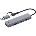 ESSENTIEL B Hub 4 en 1 x2 USB-A + x2 USB-C