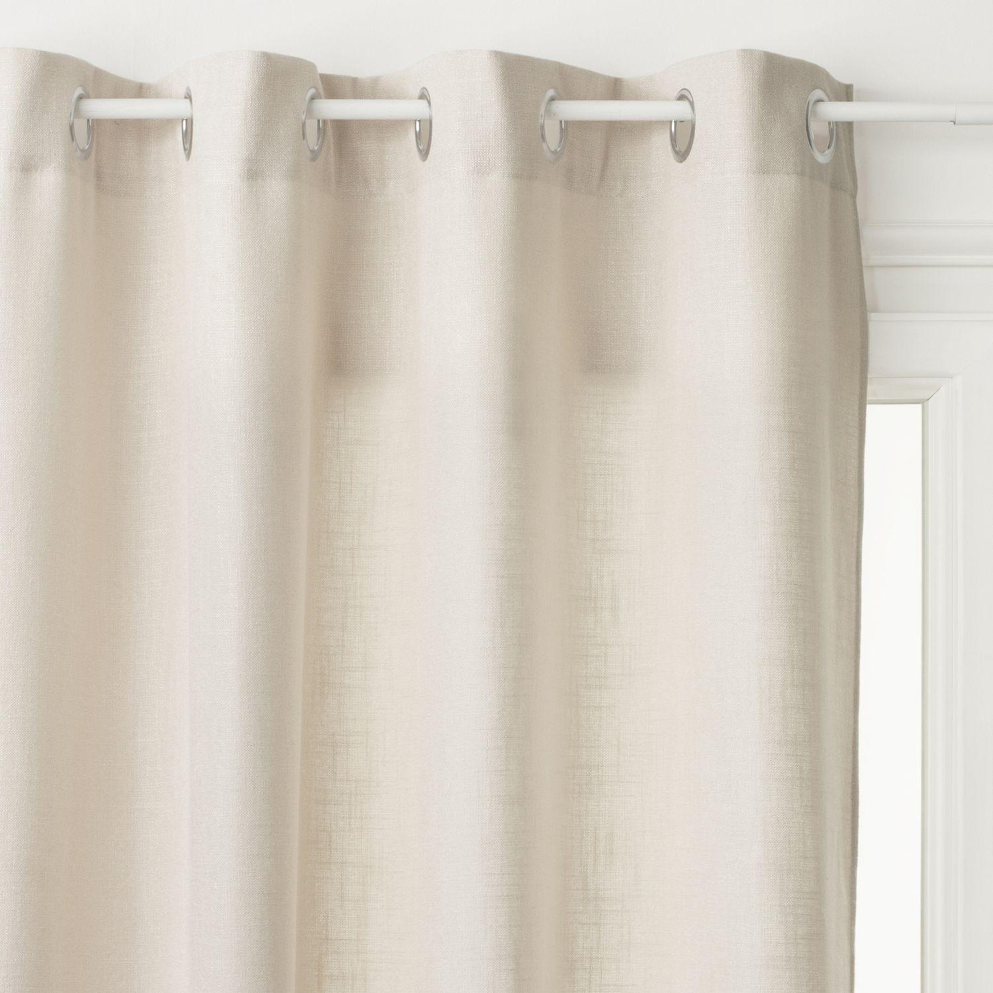 ATMOSPHERA Rideau en polyester modèle léon - 140 x 260 cm - Lin