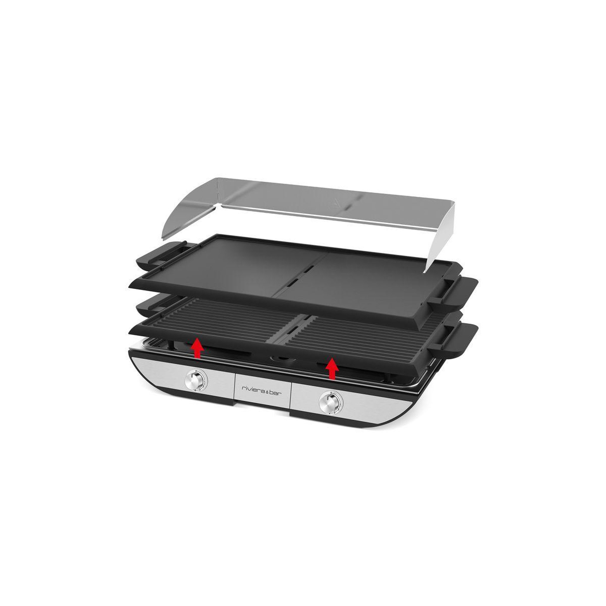 Voir la diapositive 4 : Riviera & Bar Plancha électrique qpl700 grill combiné