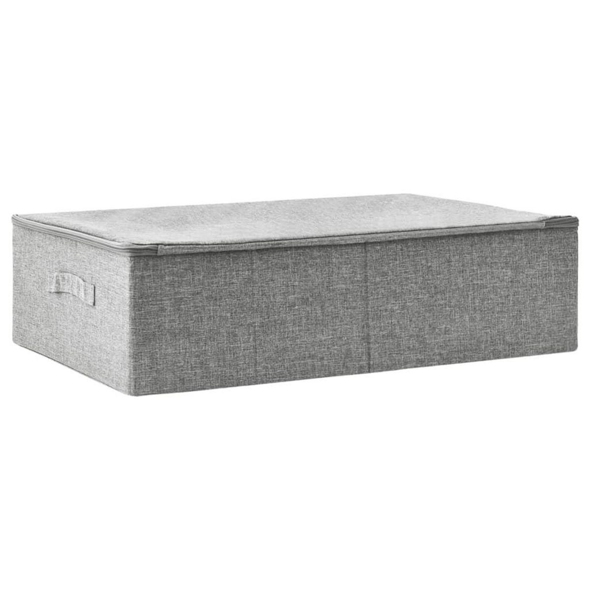 VIDAXL Boîte de rangement Tissu 70x40x18 cm Gris