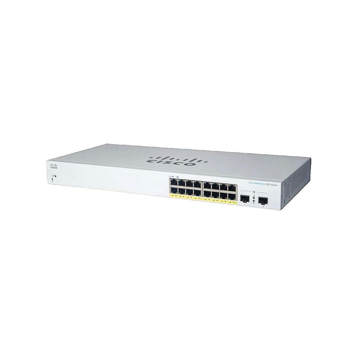 Cisco Switch réseau Cisco CBS220-16T-2G 16 ports Gigabit Ethernet et 2 ports SFP