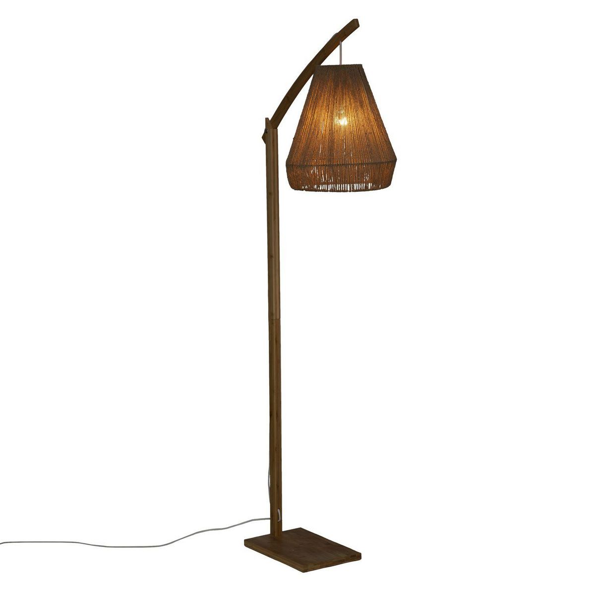 ATMOSPHERA Lampadaire en arc Palm - Hauteur 158 cm - Beige