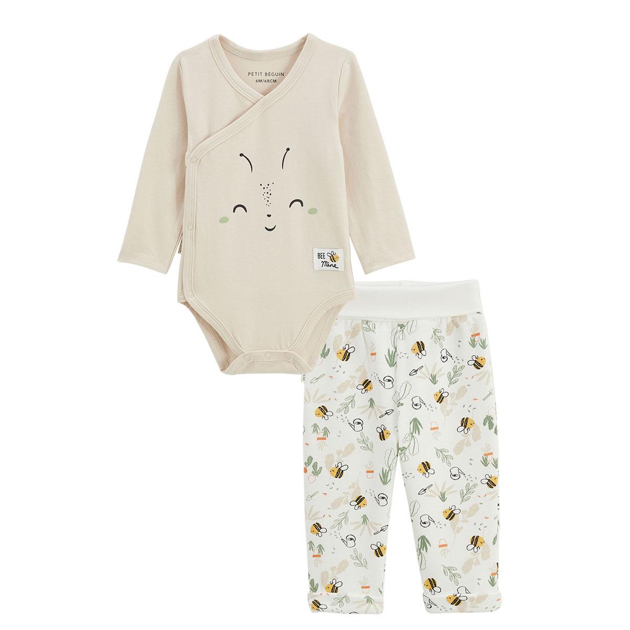 Voir la diapositive 1 : Petit BÃ©guin Ensemble body bébé et pantalon en molleton eden