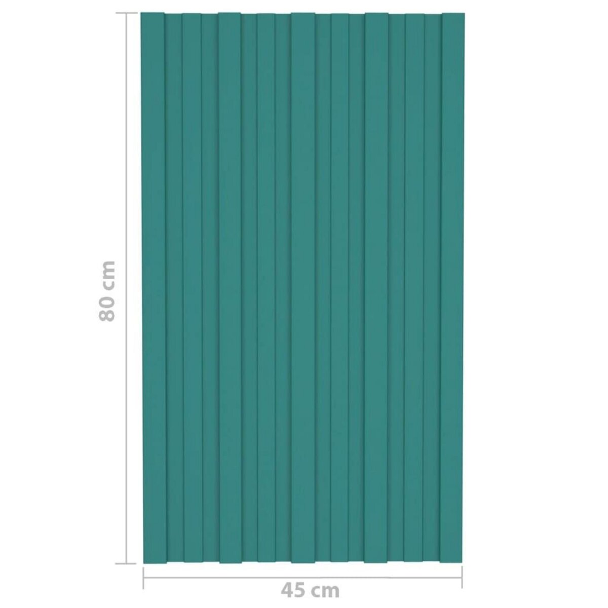 VIDAXL Panneaux de toiture 36 pcs Acier galvanise Vert 80x45 cm