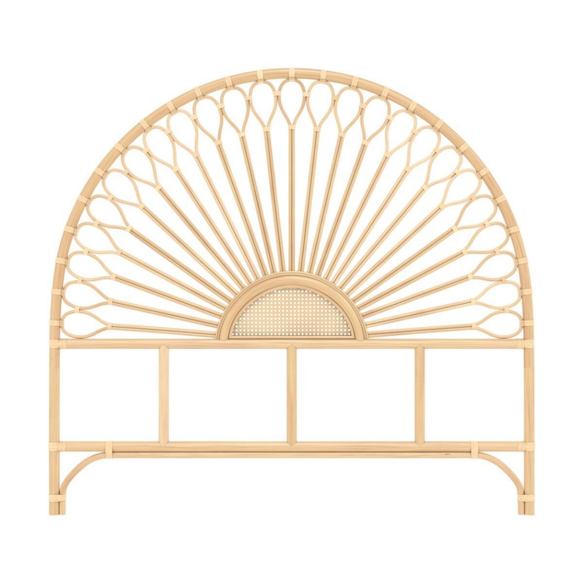 Rendez vous déco Tête de lit en rotin naturel 140 cm - Alan