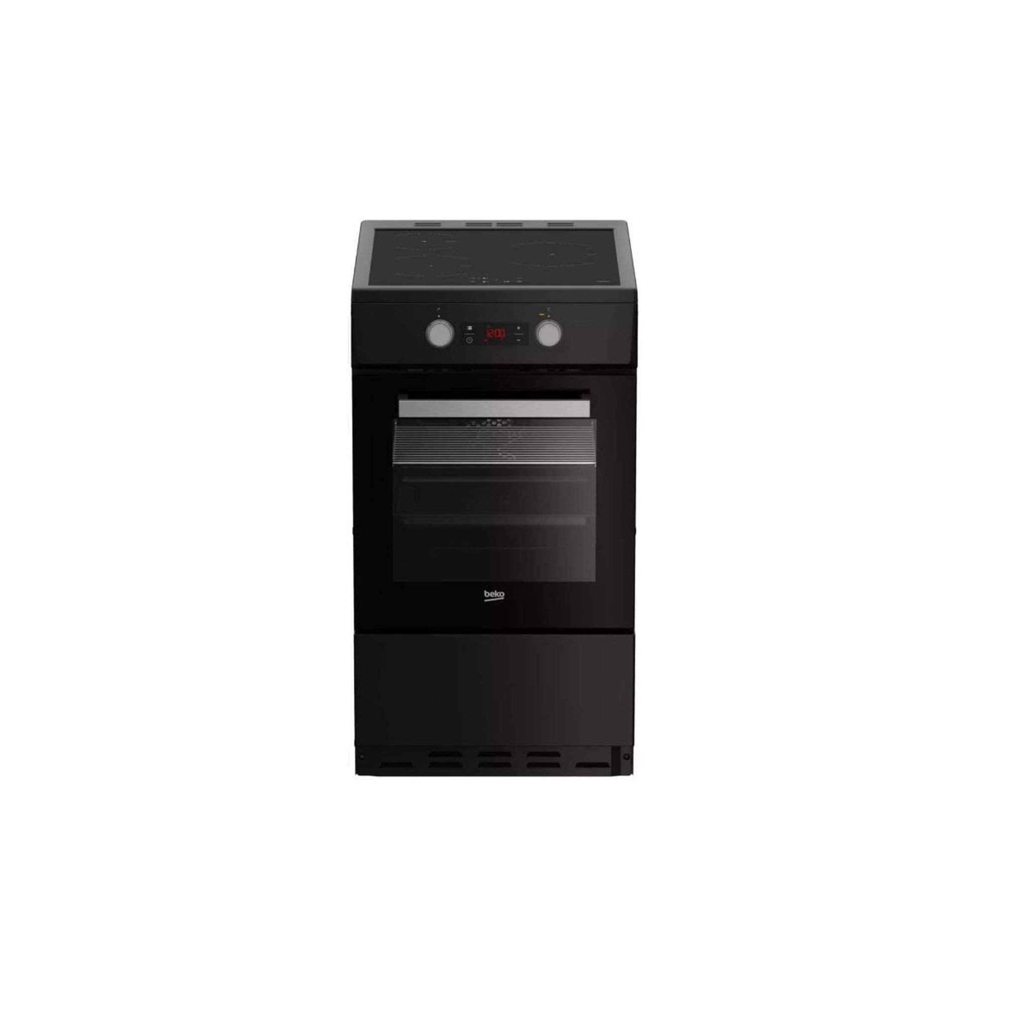 Beko Cuisinière induction 60l 3 feux noir - fse58301bc