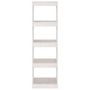 Voir la diapositive 5 : VIDAXL Bibliotheque/Separateur de piece Blanc 40x30x135,5cm Pin massif