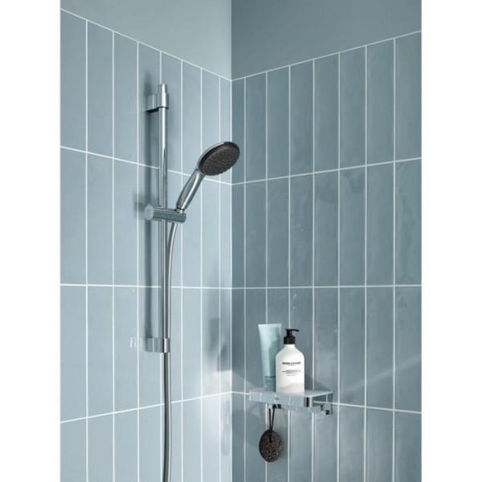 Voir la diapositive 2 : Grohe Ensemble de douche avec pommeau 3 jets, barre et flexible - grohe vitalio start 110 26032001 - sélection facile - economie d'ea
