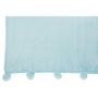 Voir la diapositive 2 : Paris Prix Plaid Déco à Pompons  Polyes  130x170cm Bleu Ciel