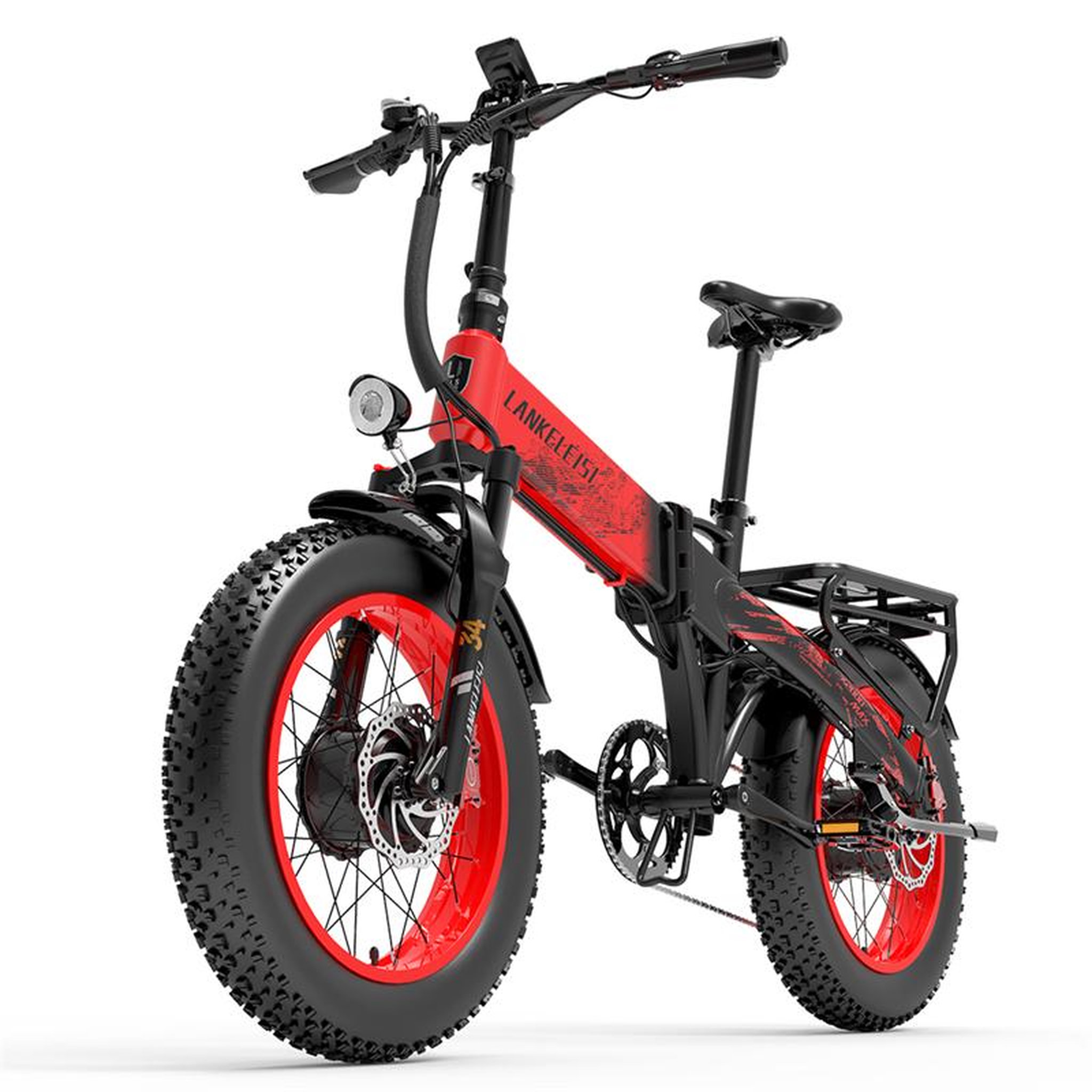 Voir la diapositive 2 : LANKELEISI Vélo électrique pliable LANKELEISI X2000 MAX