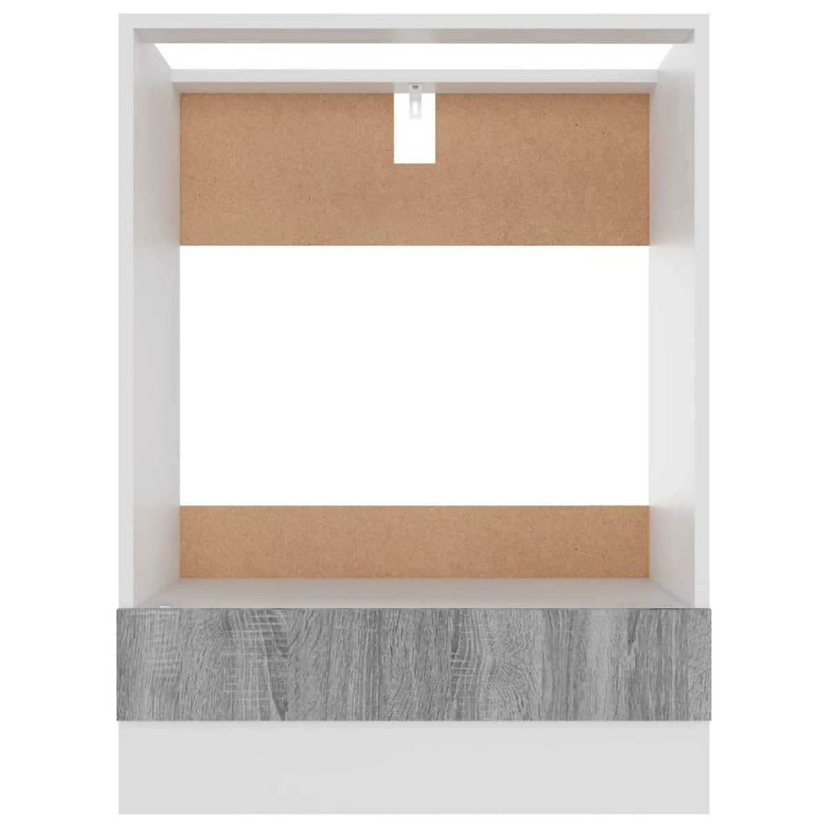 VIDAXL Armoire a four Sonoma gris 60x46x81,5 cm Bois d'ingenierie