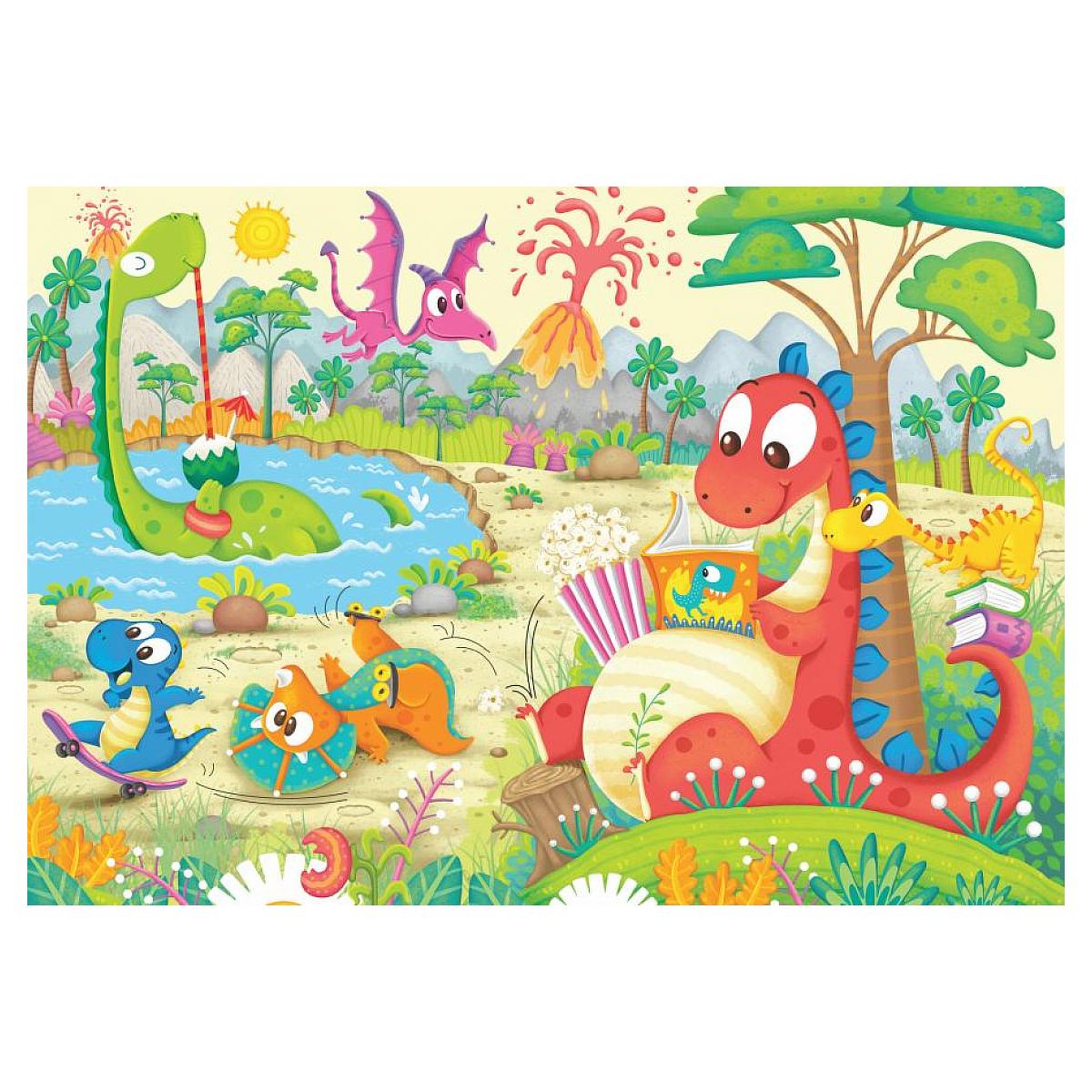 Voir la diapositive 3 : RAVENSBURGER 2 X12p Mes dinos preferes