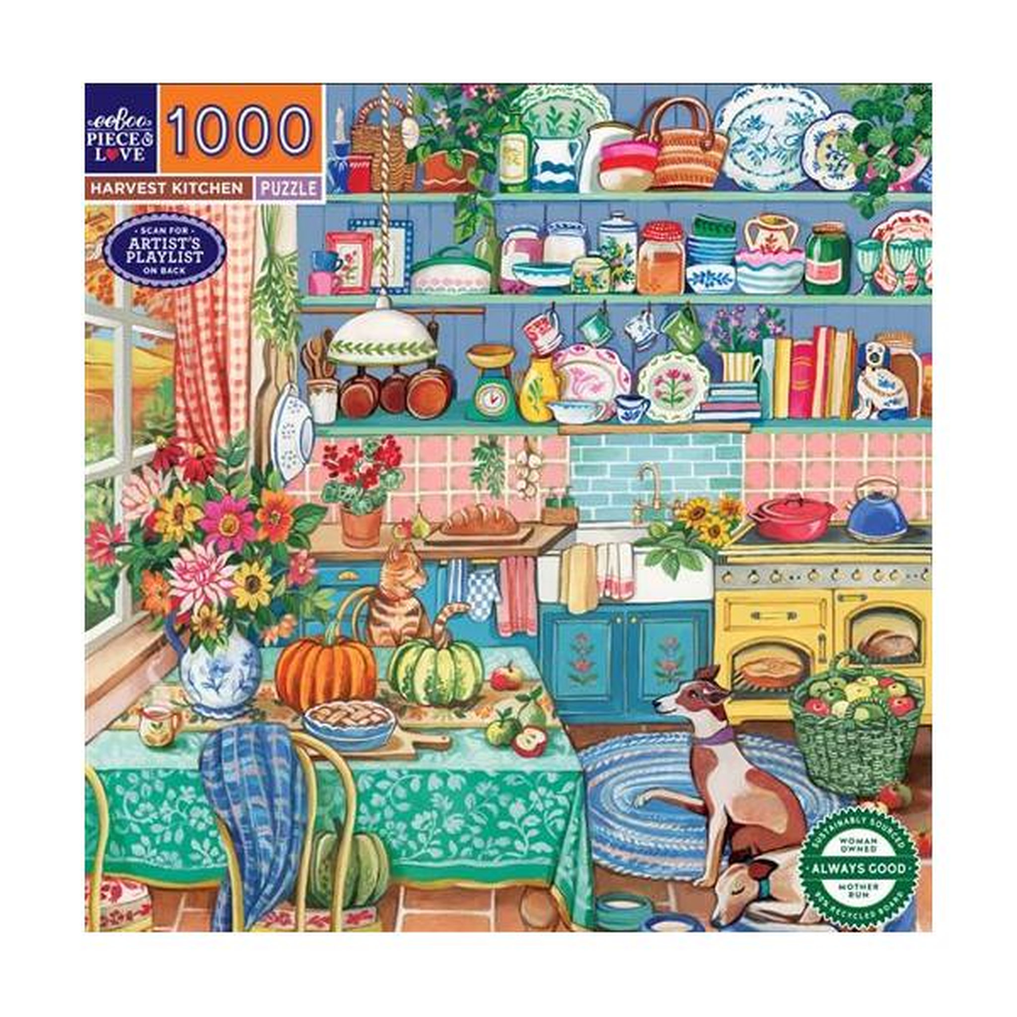 Eeboo Puzzle 1000 pièces Eeboo Harvest Kitchen