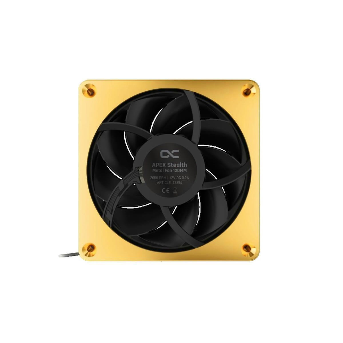 ALPHACOOL Ventilateur Alphacool Apex Stealth Metal 120 mm Or