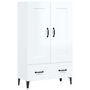 Voir la diapositive 2 : VIDAXL Buffet Blanc brillant 70x31x115 cm Bois d'ingenierie