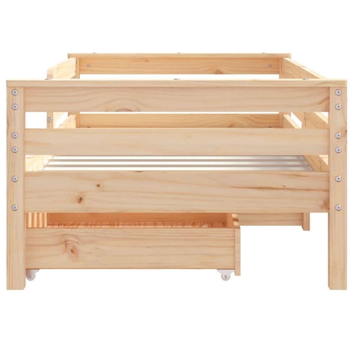 VIDAXL Cadre de lit enfant avec tiroirs 70x140 cm bois de pin massif