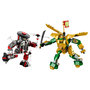 Voir la diapositive 3 : LEGO Ninjago 71781 Le combat des robots de Lloyd Évolution, Jouet pour Enfants de 6 Ans, avec Minifigurines Évolutives Guerrier Squelette et Lloyd Doré