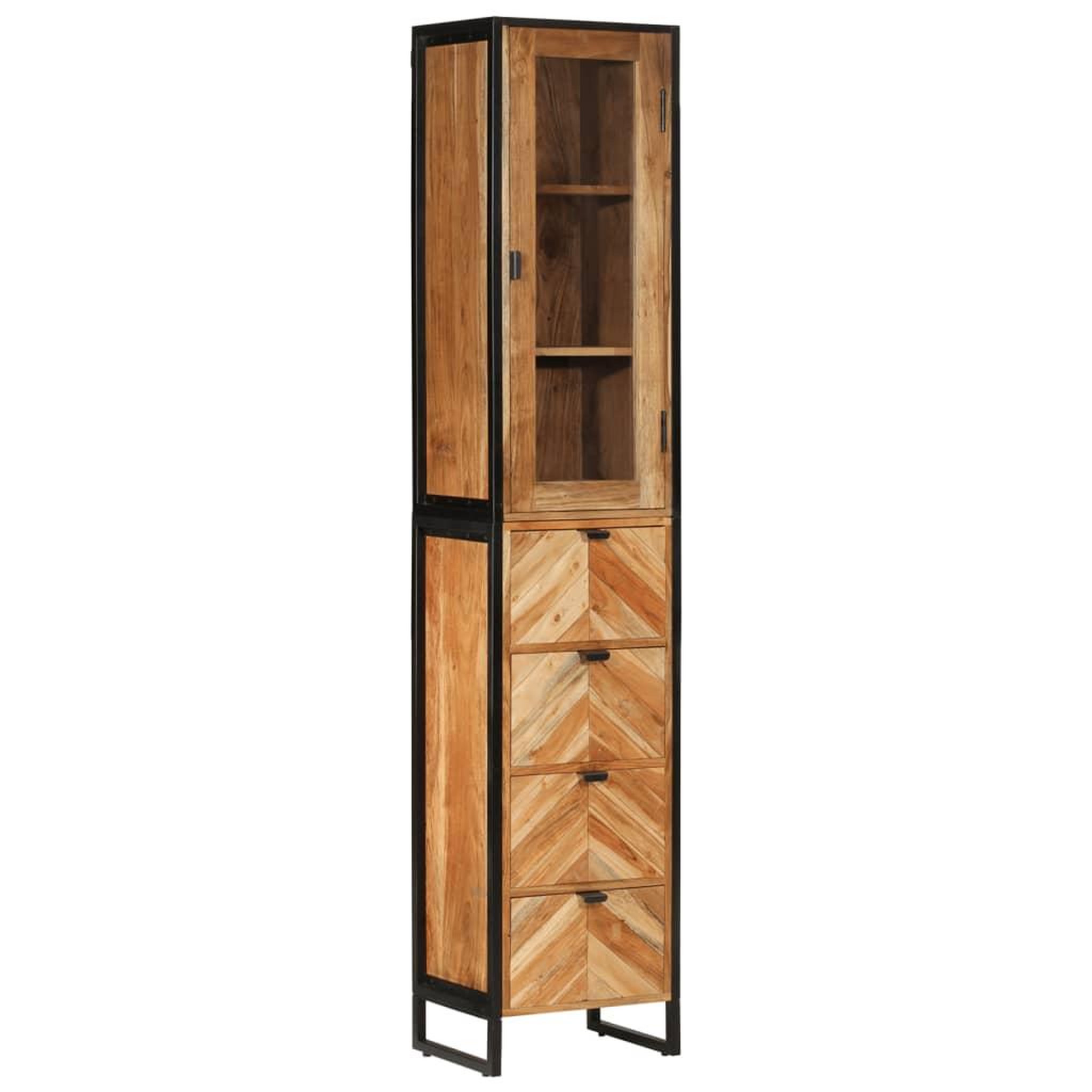 VIDAXL Armoire de salle de bain 40x27x190 cm bois massif d'acacia