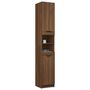 Voir la diapositive 5 : VIDAXL Armoire de bain Chêne marron 32x34x188,5 cm Bois d ingénierie