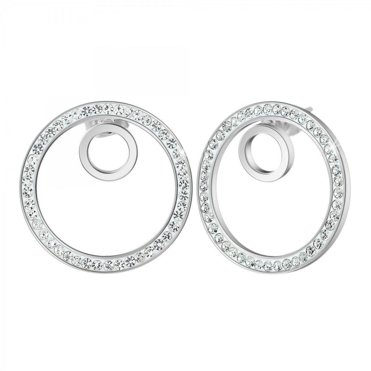 SC CRYSTAL Boucles d'oreilles SC Crystal ornées de Cristaux scintillants
