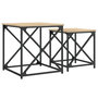 Voir la diapositive 2 : VIDAXL Tables basses gigognes 2 pcs chene sonoma bois d'ingenierie