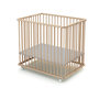 Voir la diapositive 3 : WEBABY Parc bébé pliant en bois 70 x 100 cm