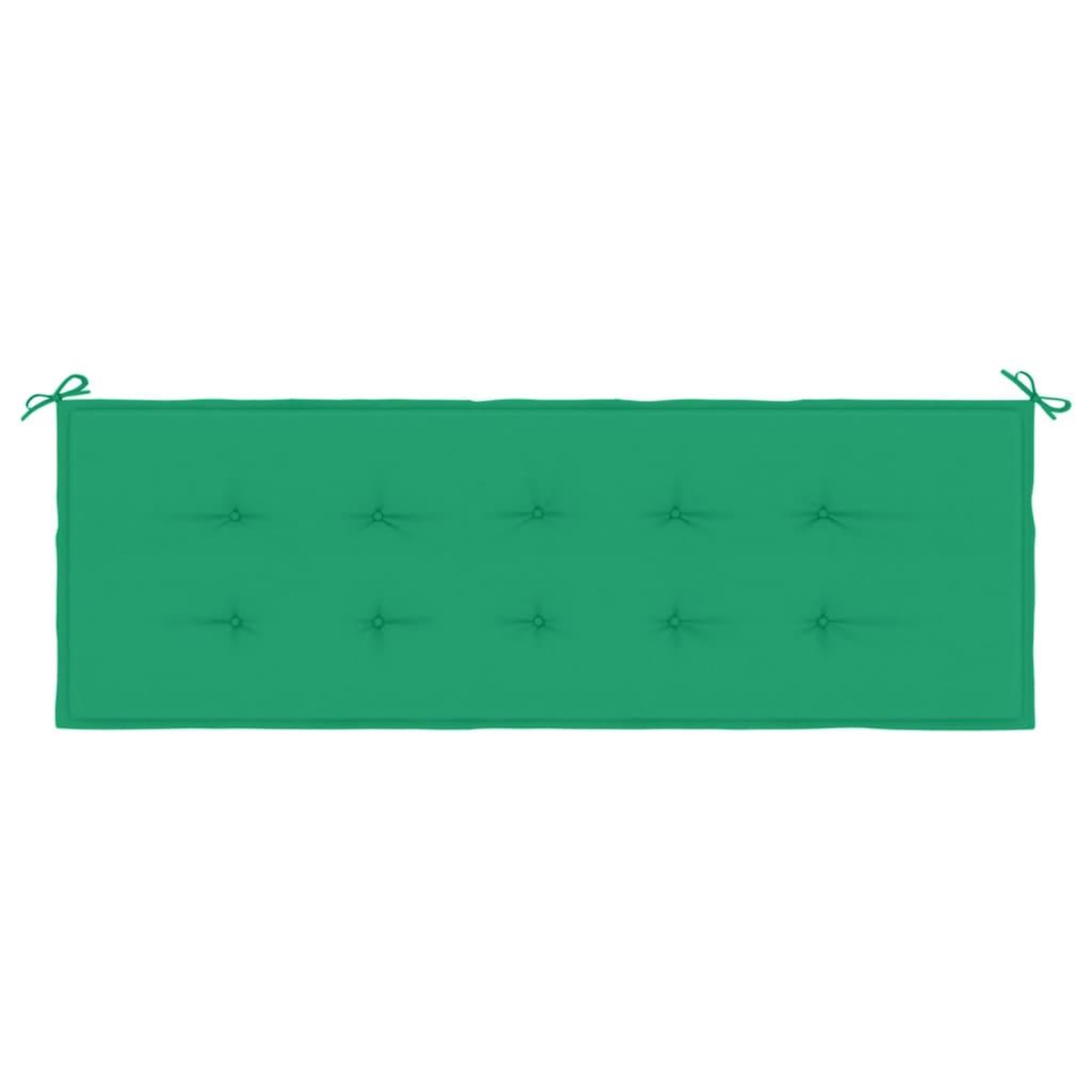 Voir la diapositive 4 : VIDAXL Coussin de banc de jardin vert 150x50x3 cm tissu oxford