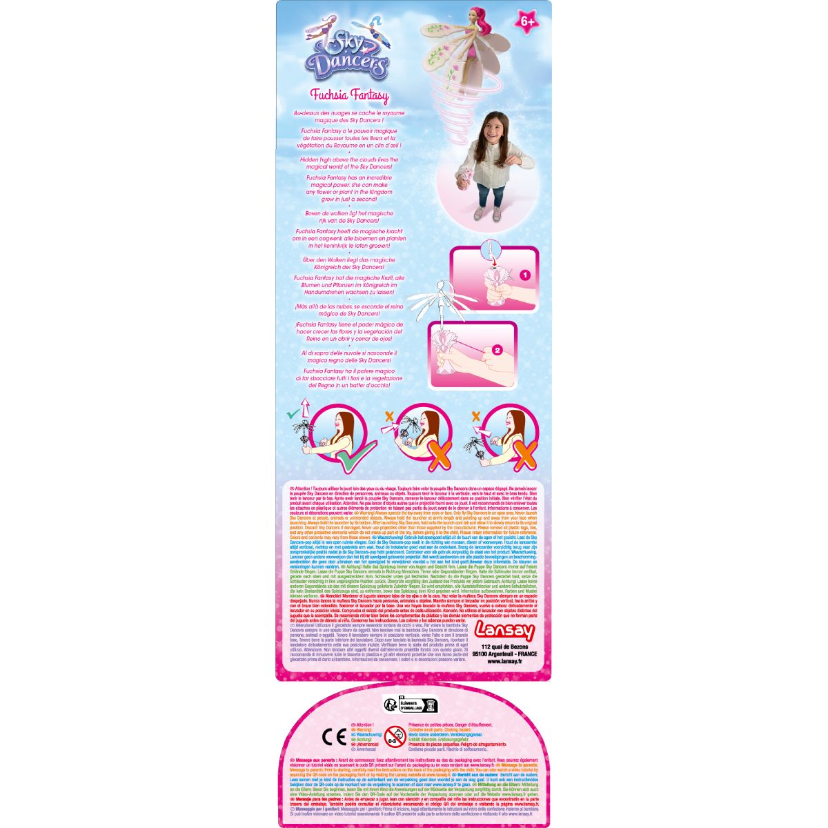 LANSAY Sky Dancers Fuschia Fantasy
