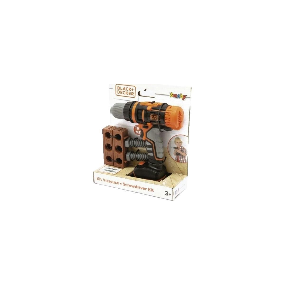 SMOBY Perceuse Mécanique Smoby noire