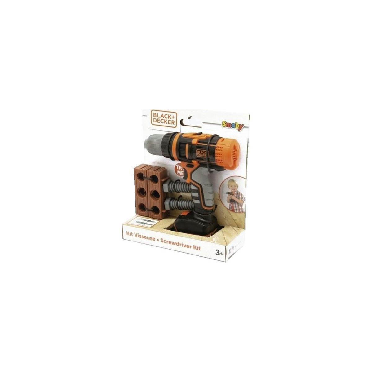 SMOBY Perceuse Mécanique Smoby noire