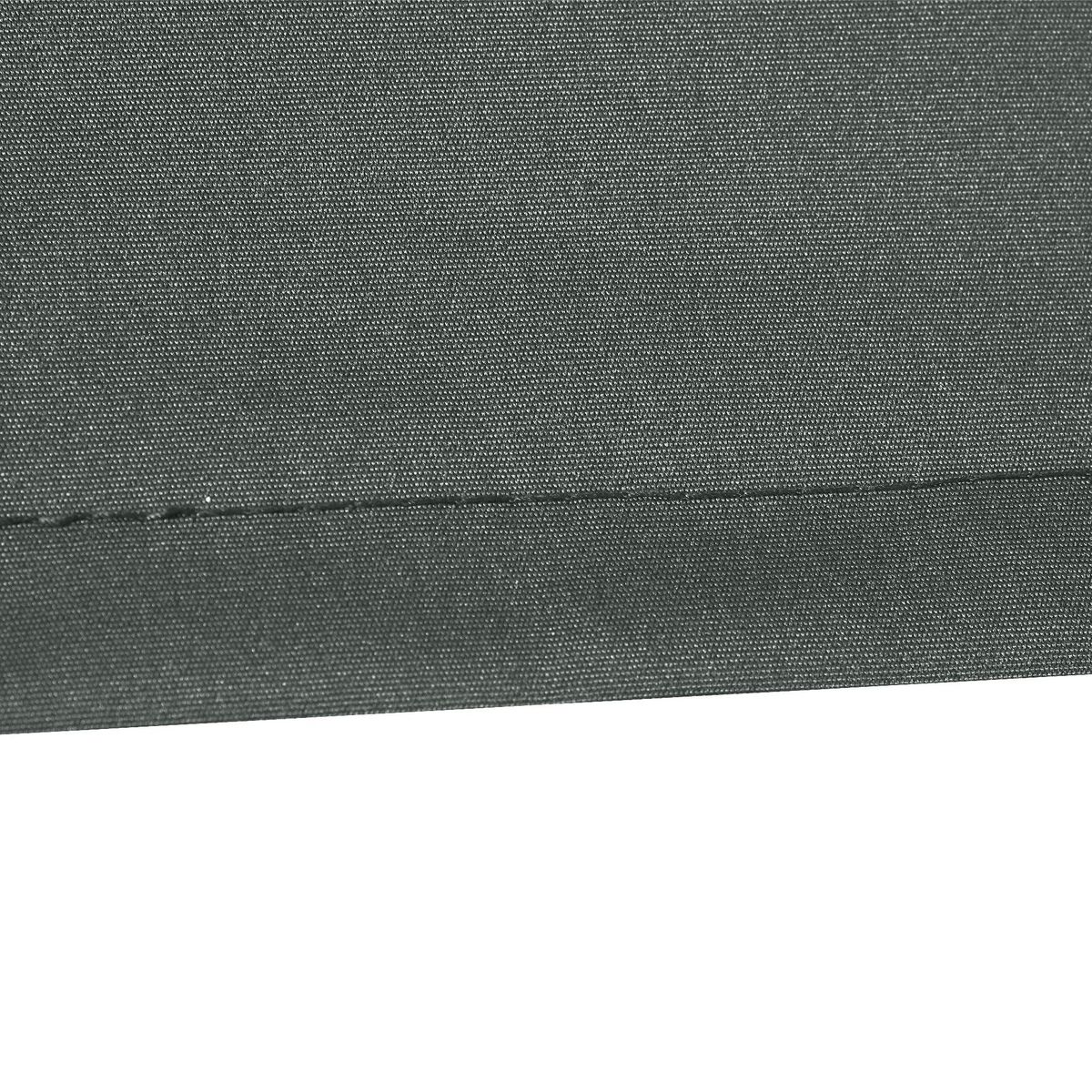 OUTSUNNY Toile de rechange store banne - lambrequin vagues douces - polyester haute densité 280 g/m² anti-UV dim. 3,82L x 2,4l (avancée) m gris