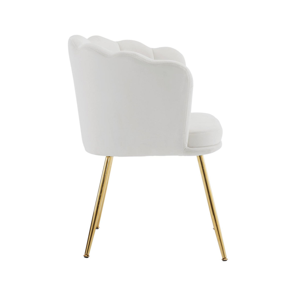 MERAX Fauteuil Fixe Avec Coussin Papillon Et Pieds En Métal Beige