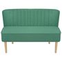 Voir la diapositive 2 : VIDAXL Canape 117x55,5x77 cm Tissu Vert