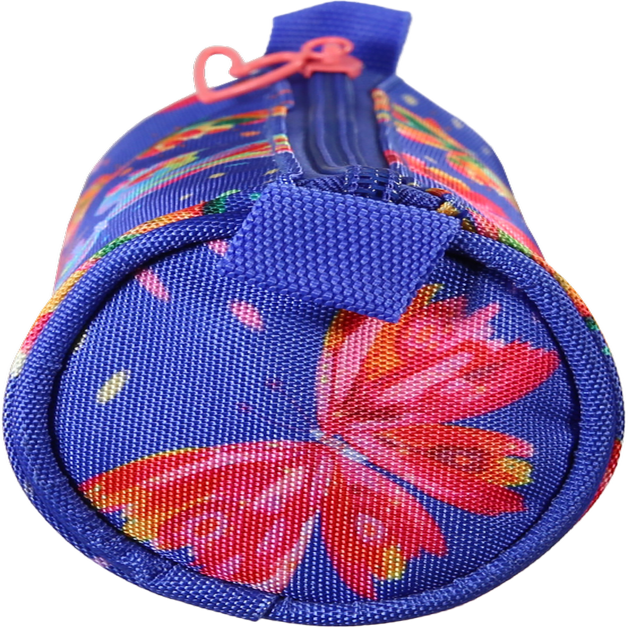 Voir la diapositive 3 : Bagtrotter Ettavee - Trousse scolaire ronde Fly With Me - Fille - Bleu multicolore Papillon - 1 compartiment