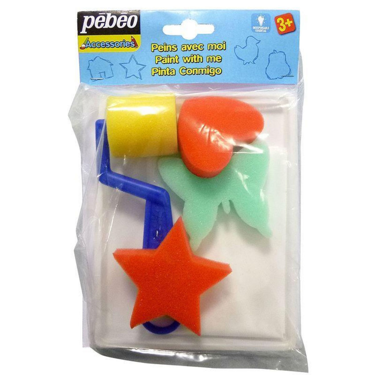 Pebeo Set d'accessoires de peinture assortis pour enfants