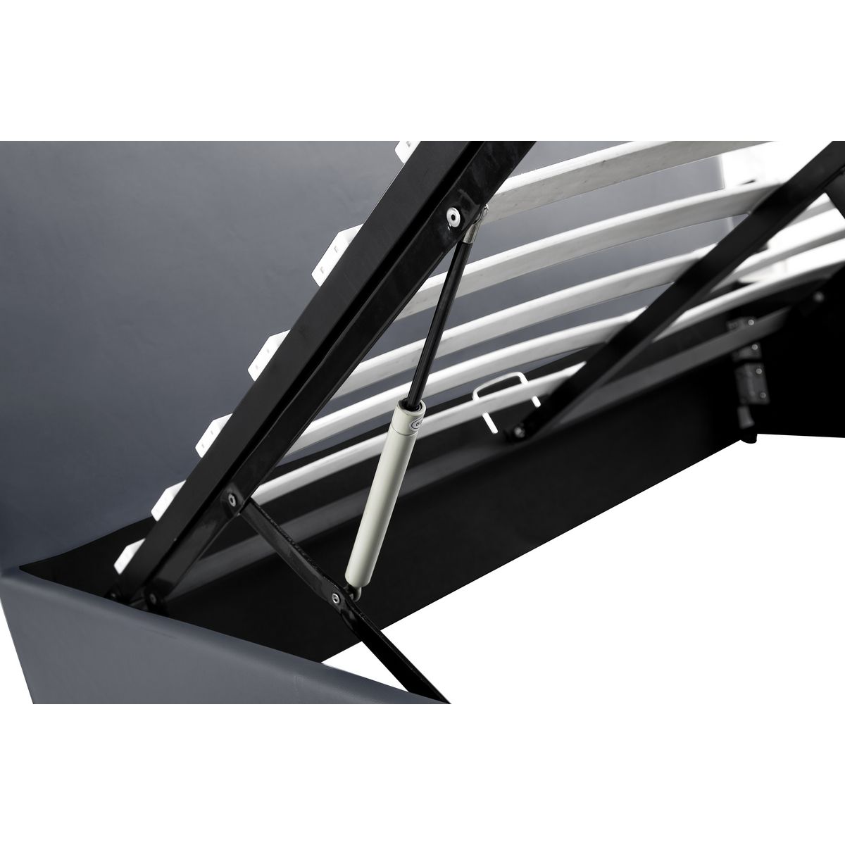 Lit coffre 160x200 cm sommier inclus avec tete de lit WILLOW