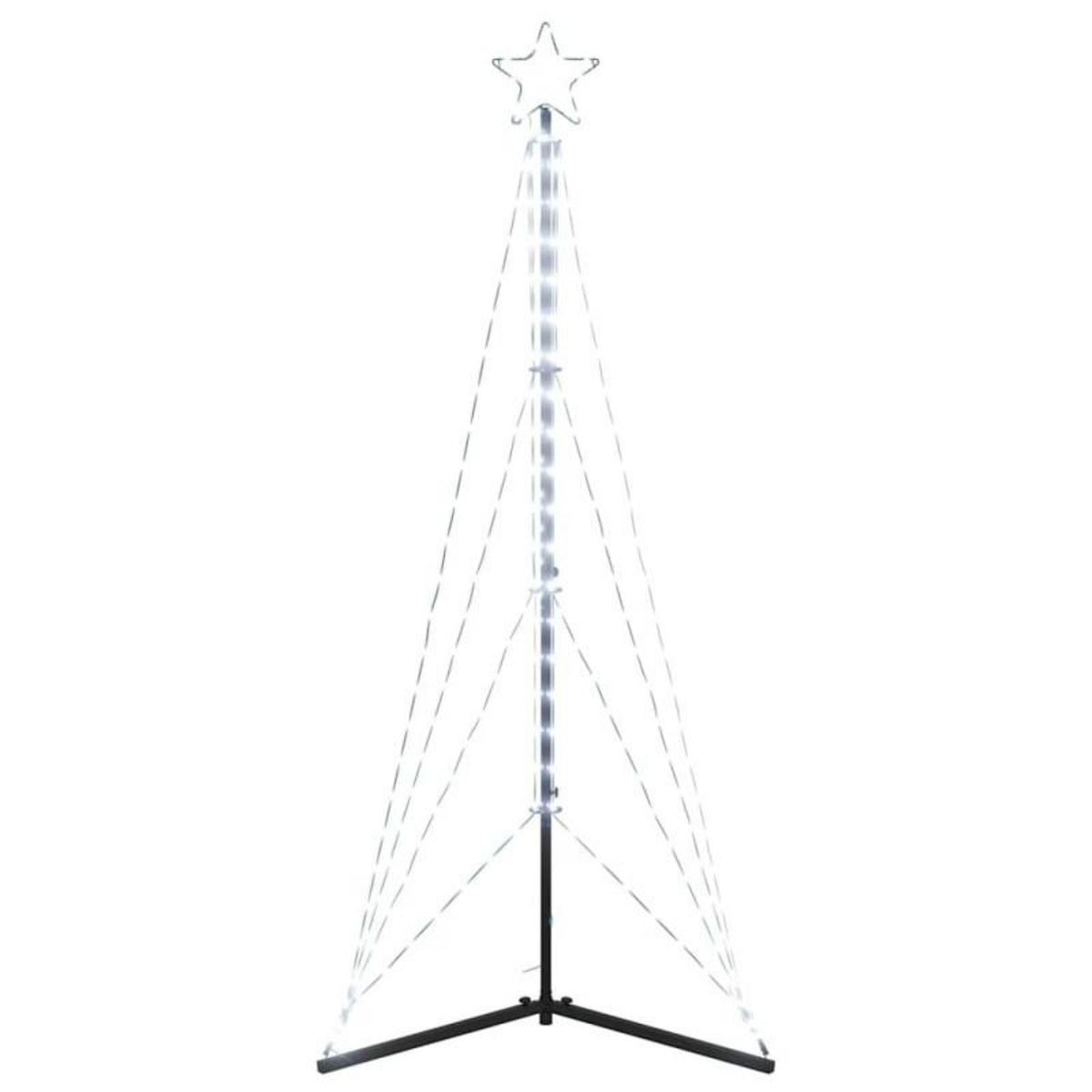 VIDAXL Guirlande de sapin de Noël 363 LED blanc froid 182 cm