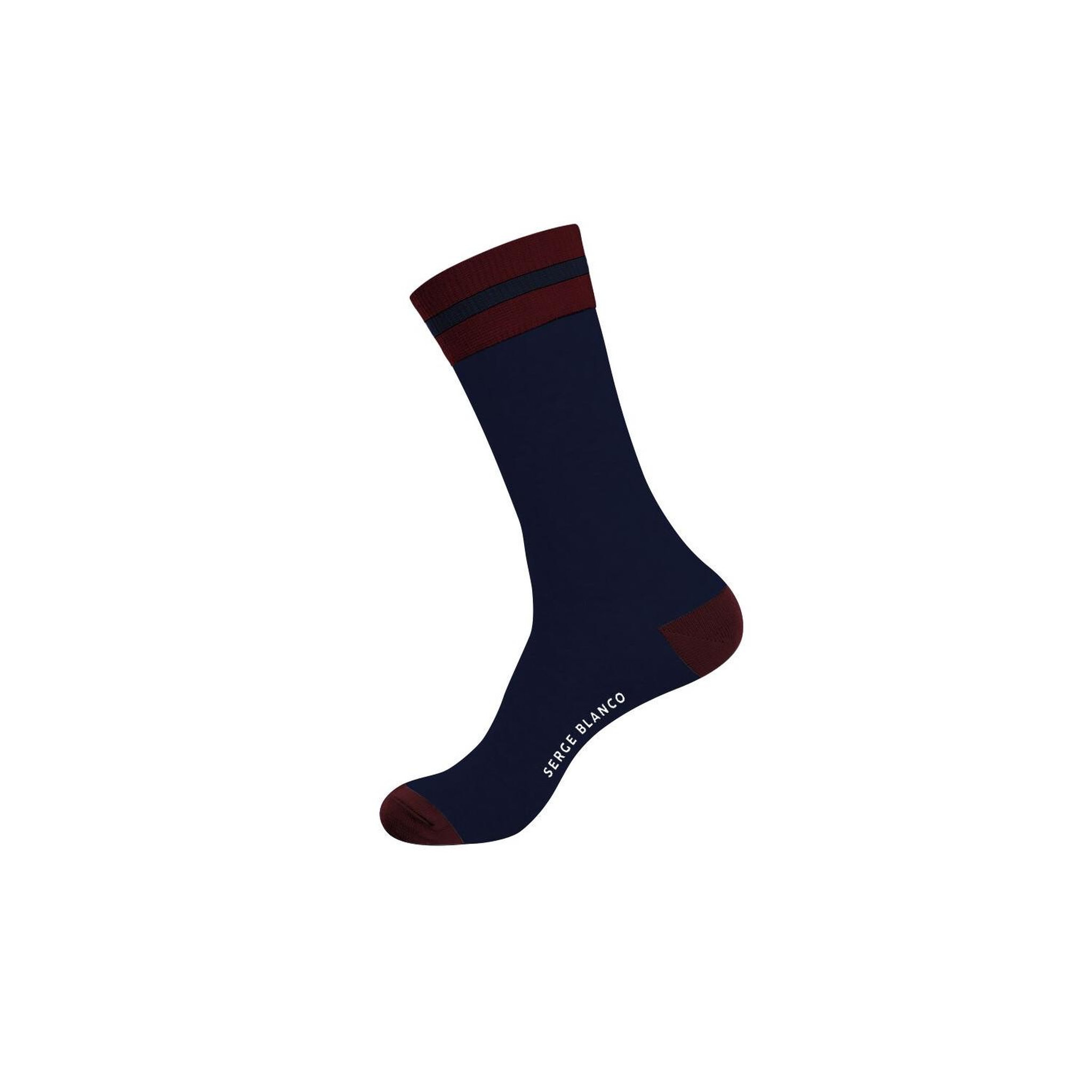 Voir la diapositive 4 : SERGE BLANCO Lot de 6 paires de chaussettes de ville homme unies modèle C